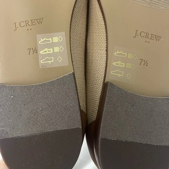 J. Crew woven raffia tan penny loafers . NWOT size 7.5 - Picture 5 of 6